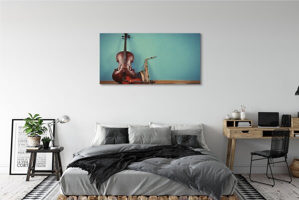 Tablouri canvas vioară trompeta
