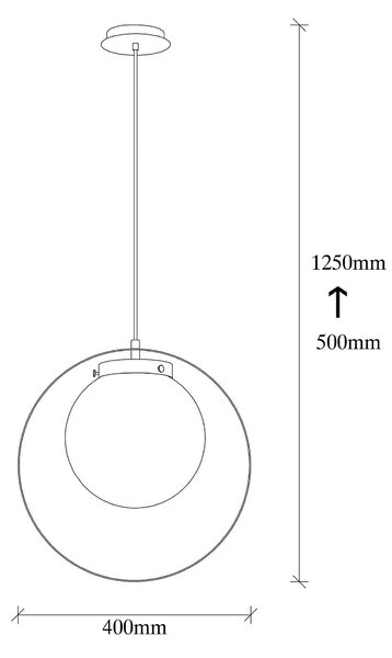 Lustra TAN - NT 101, auriu, metal/sticla, 40x125 cm