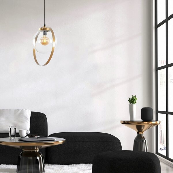 Lustra TAN - NT 101, auriu, metal/sticla, 40x125 cm