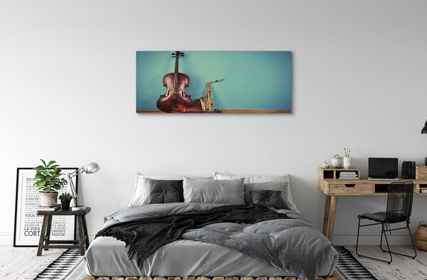 Tablouri canvas vioară trompeta