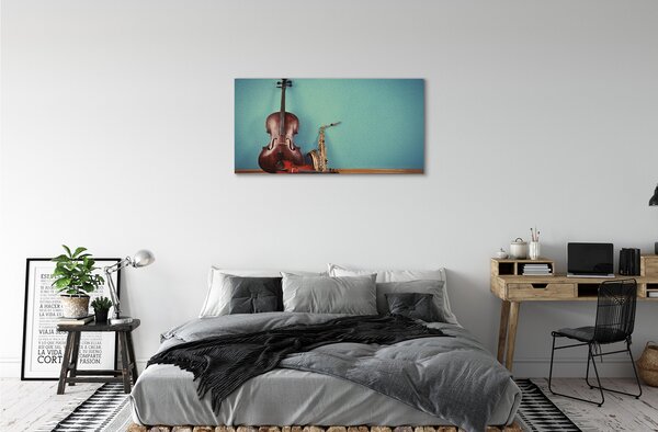 Tablouri canvas vioară trompeta