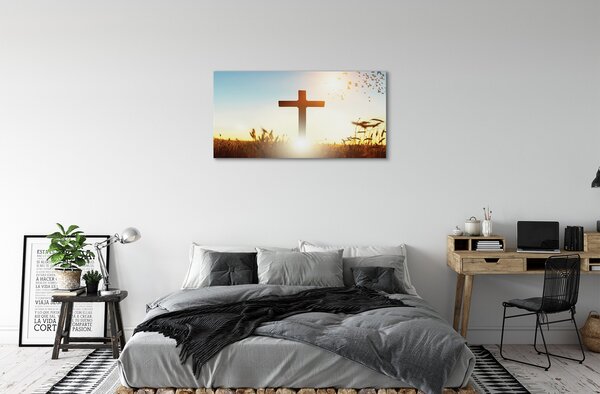 Tablouri canvas soare câmp Cruce