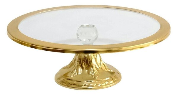 Platou PLT0484, auriu, metal, 30x14 cm