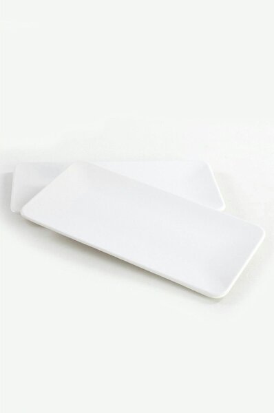 Set 2 platouri 275KRM1720, alb, ceramica, 33x17 cm