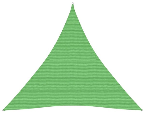 Pânză parasolar, verde deschis, 3x3x3 m, HDPE, 160 g/m²