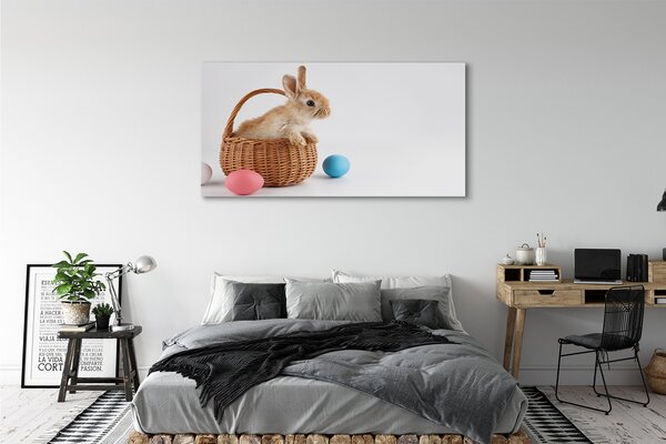 Tablouri canvas iepuri ouă