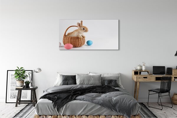 Tablouri canvas iepuri ouă