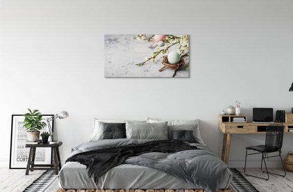 Tablouri canvas flori ouă
