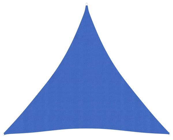 Pânză parasolar, albastru, 3x3x3 m, HDPE, 160 g/m²