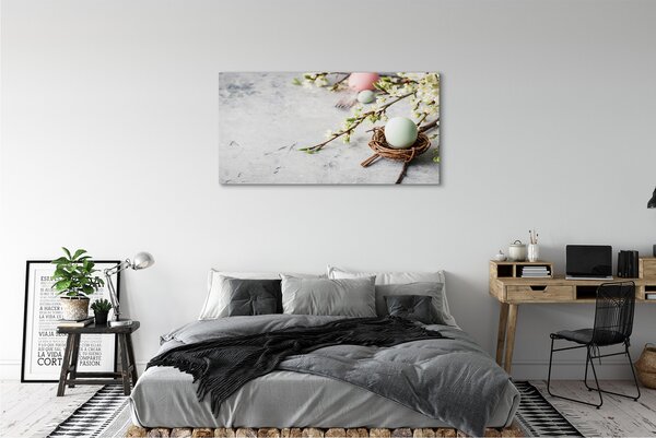 Tablouri canvas flori ouă