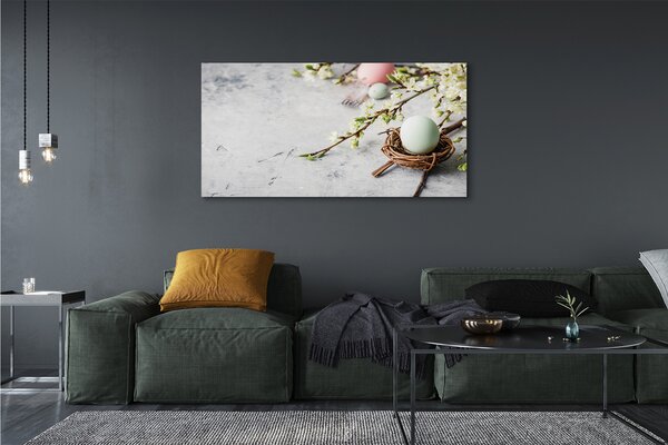 Tablouri canvas flori ouă