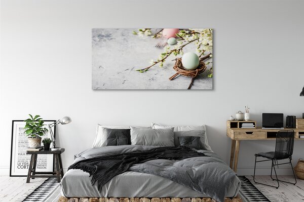 Tablouri canvas flori ouă