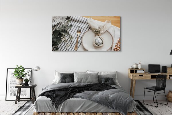 Tablouri canvas flori din ouă plate