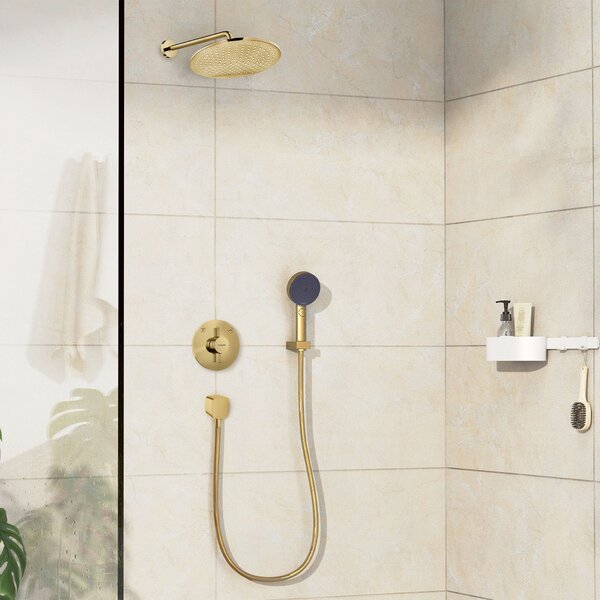 Hansgrohe Crometta set de duș ascuns cu duș de ploaie auriu 88003993