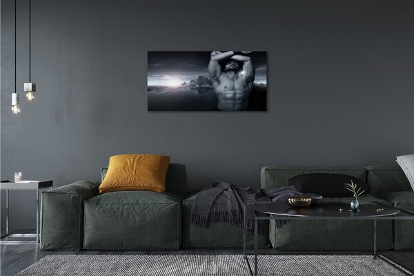 Tablouri canvas Barbat de munte