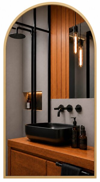 Baltica Design Aluma oglindă 50x70 cm auriu 5904107933641