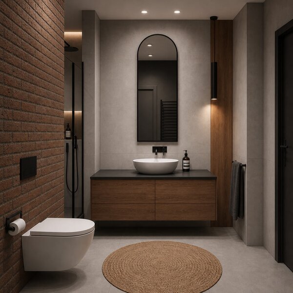 Baltica Design Aluma oglindă 50x100 cm negru 5904107933658