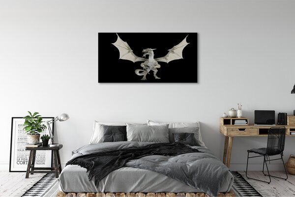 Tablouri canvas Dragon alb