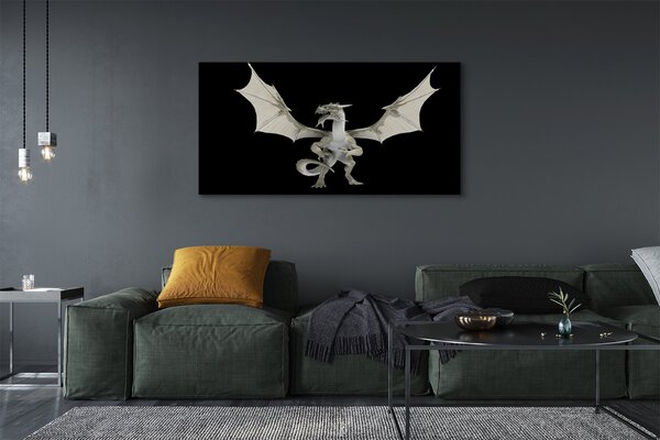 Tablouri canvas Dragon alb