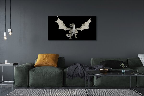 Tablouri canvas Dragon alb