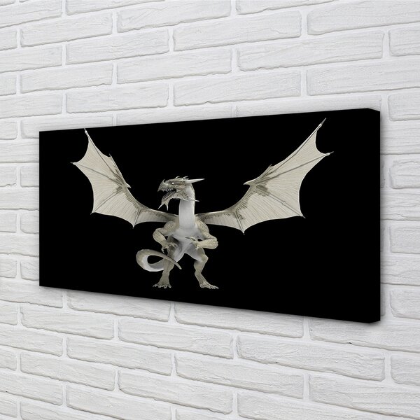 Tablouri canvas Dragon alb