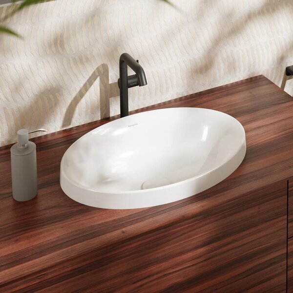 Hansgrohe Xuniva D lavoar 55x40 cm ovale încastrat alb mat 60156450