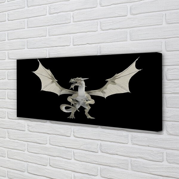 Tablouri canvas Dragon alb