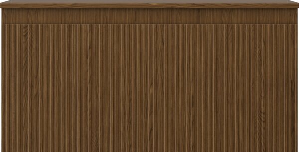 Mexen Rivel, mobilier de baie 100 cm cu blat, 1 sertar, canelat, nuc, 91A20-10047-1-BFC86