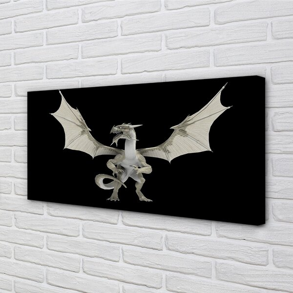 Tablouri canvas Dragon alb