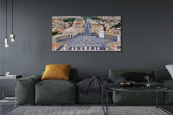 Tablouri canvas Roma Vatican panoramă pătrat