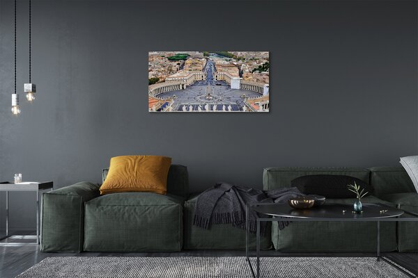 Tablouri canvas Roma Vatican panoramă pătrat
