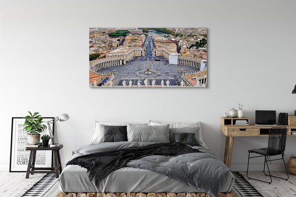 Tablouri canvas Roma Vatican panoramă pătrat