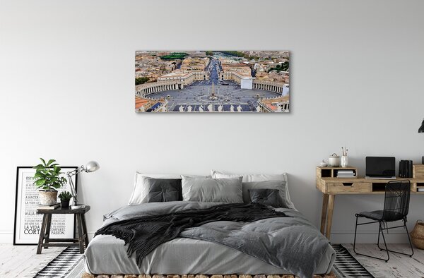 Tablouri canvas Roma Vatican panoramă pătrat