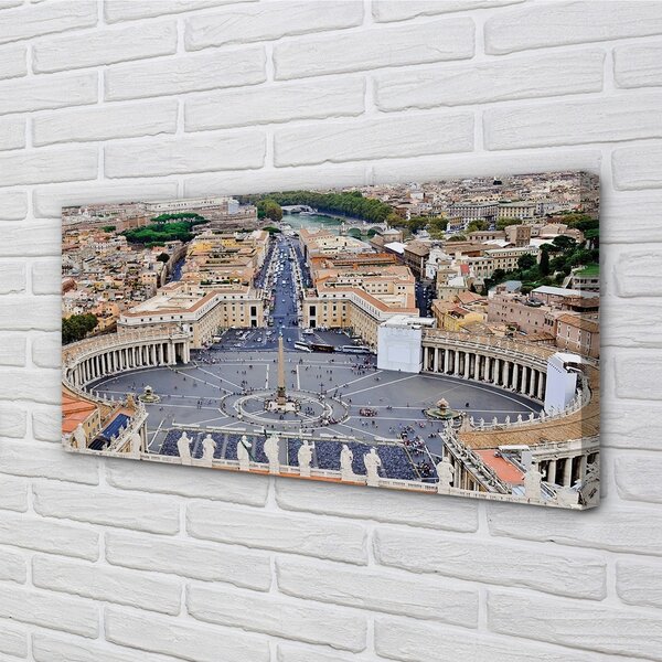 Tablouri canvas Roma Vatican panoramă pătrat