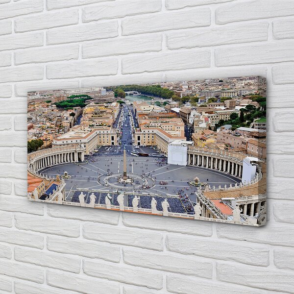 Tablouri canvas Roma Vatican panoramă pătrat