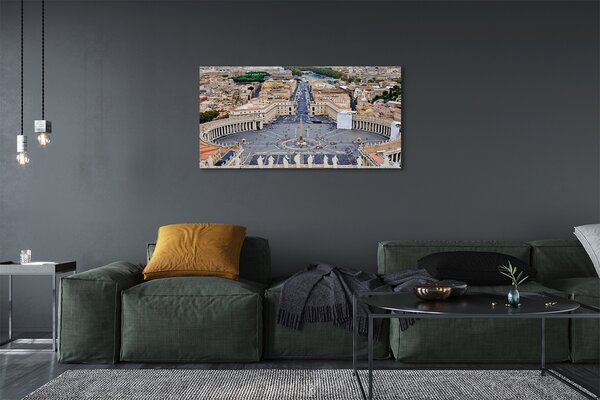 Tablouri canvas Roma Vatican panoramă pătrat