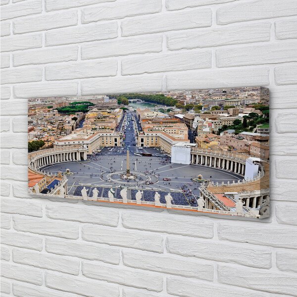Tablouri canvas Roma Vatican panoramă pătrat