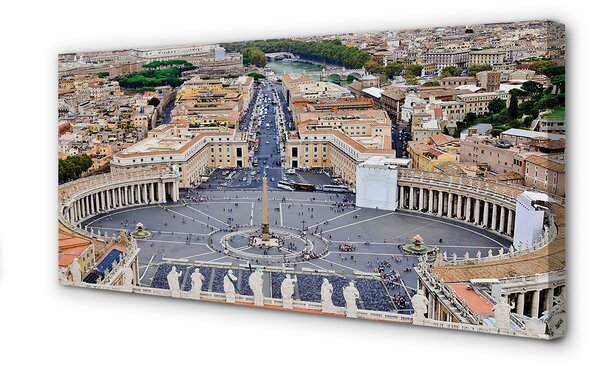 Tablouri canvas Roma Vatican panoramă pătrat