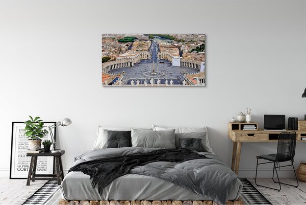 Tablouri canvas Roma Vatican panoramă pătrat