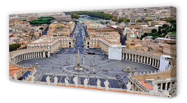 Tablouri canvas Roma Vatican panoramă pătrat