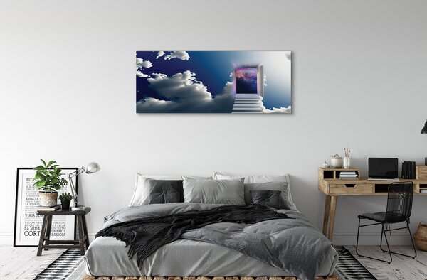 Tablouri canvas ochi cer scări
