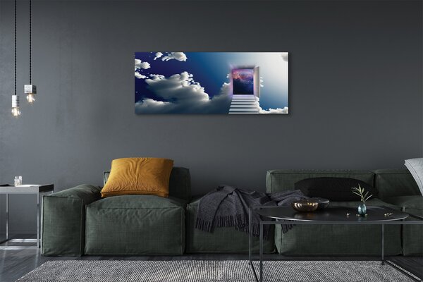 Tablouri canvas ochi cer scări