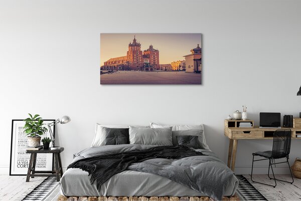 Tablouri canvas răsărit de soare Cracovia Biserica