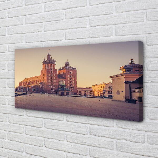 Tablouri canvas răsărit de soare Cracovia Biserica