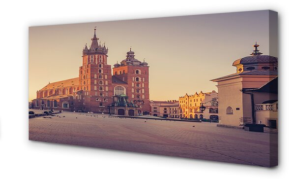 Tablouri canvas răsărit de soare Cracovia Biserica
