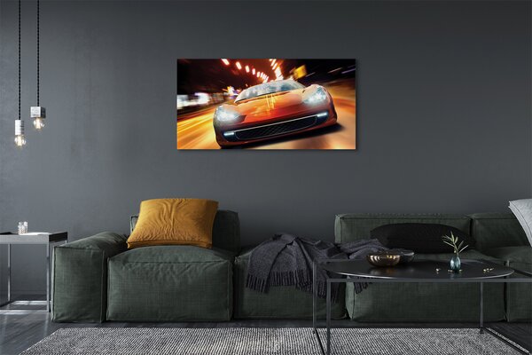 Tablouri canvas Sport luminile orașului auto
