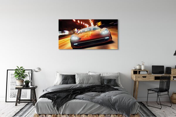 Tablouri canvas Sport luminile orașului auto
