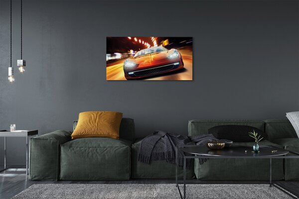 Tablouri canvas Sport luminile orașului auto