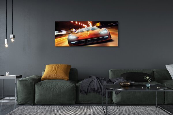 Tablouri canvas Sport luminile orașului auto
