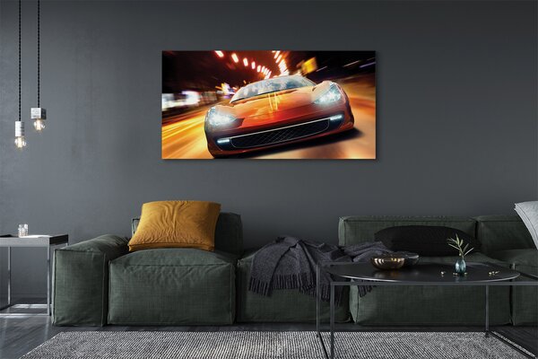 Tablouri canvas Sport luminile orașului auto